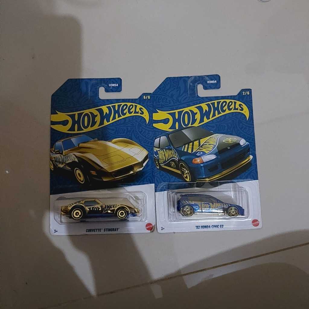 Hot Wheels 58 Anniv : 92 Honda Civic EG, Corvette Stingray