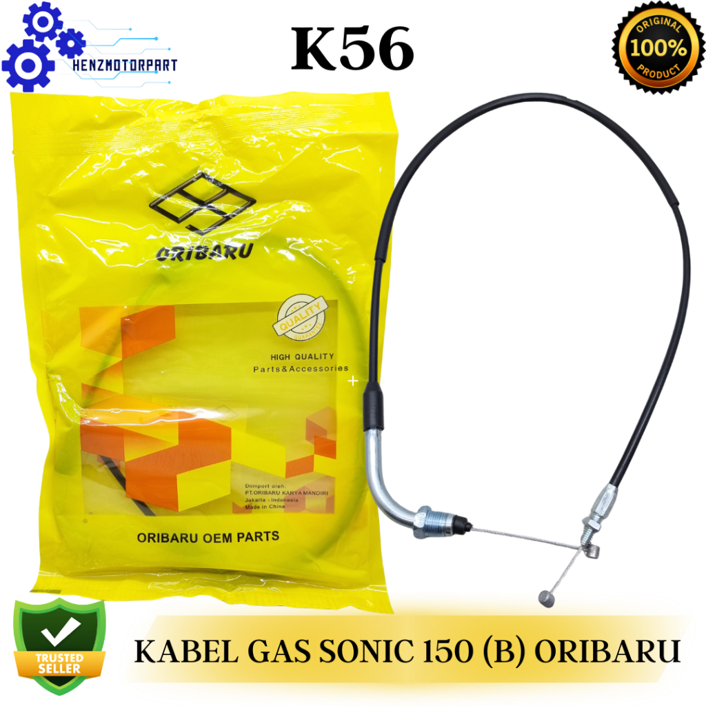 KABEL GAS TALI GAS KABEL TALI GAS BAWAH SONIC 150 B ( K56 ) ORIBARU