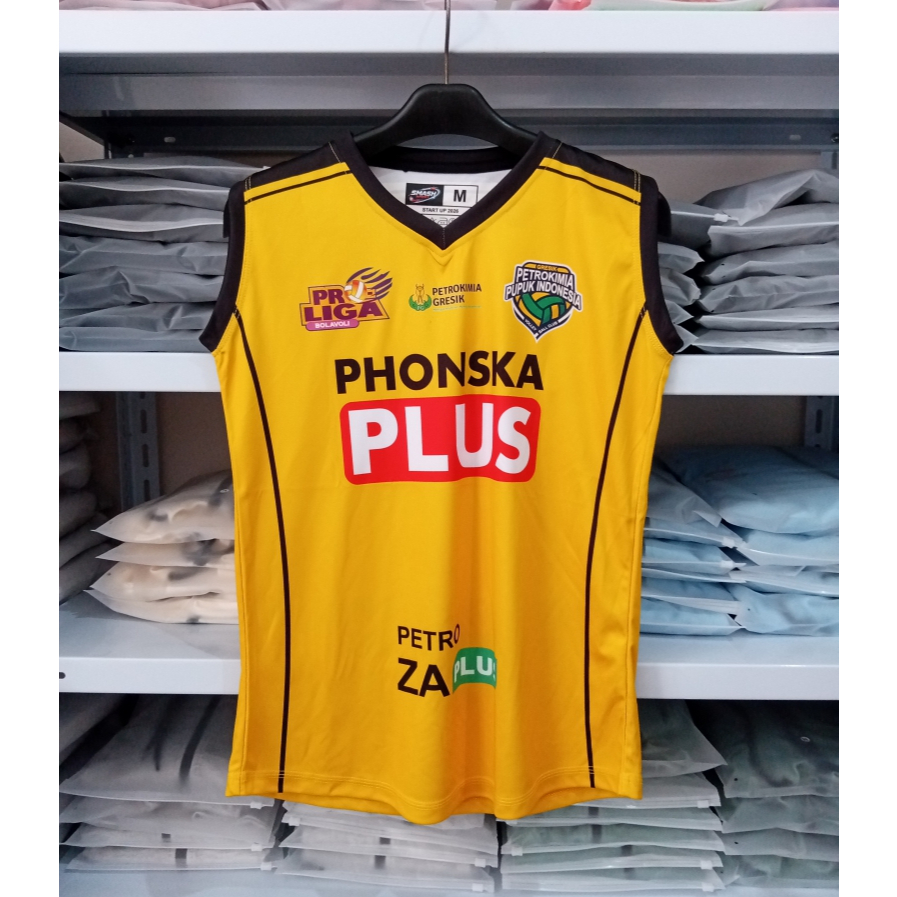 Kaos Voli Gresik Phonska Plus Pupuk Indonesia Proliga Wanita 2026/Jersey Voli Gresik Phonska Plus Pu