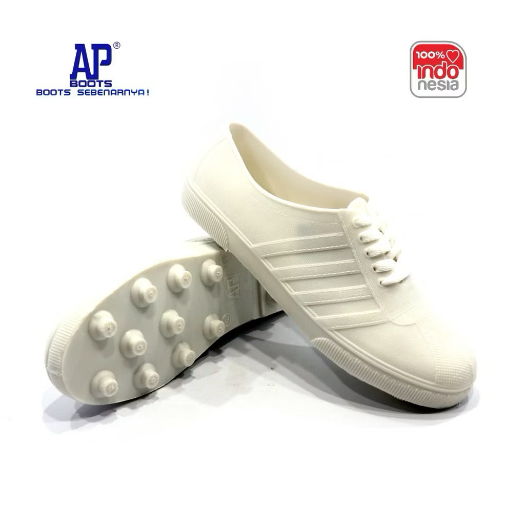 Sepatu Karet AP Boots 963 - AP PUL BOLA 963 Putih 963 Cream AP Boot Sepatu Petani Multifungsi|| sepa