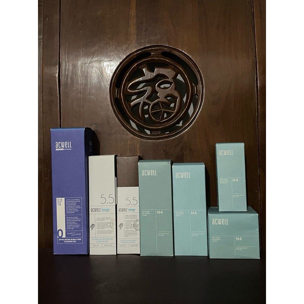 ORI NEW ACWELL PRODUCT LICORICE PH BALANCING ESSENCE MIST|INTENSIVE EYE CREAM|CLEANSING GEL|REAL AQU