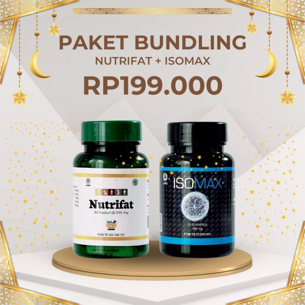 ISOMAX PENAMBAH MASSA OTOT + NUTRIFAT KAPSUL PENGGEMUK BADAN Meningkatkan Nafsu Makan