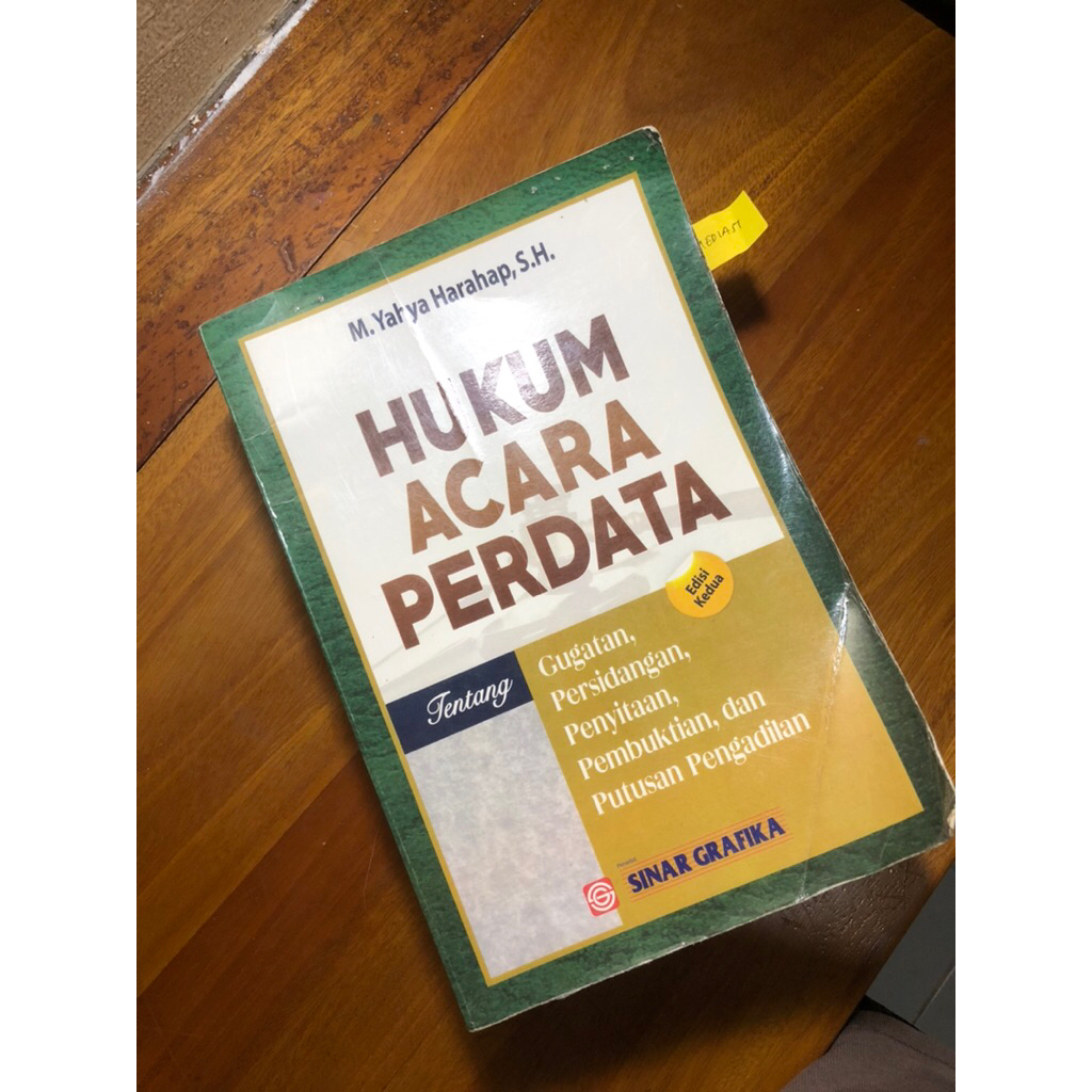 Buku Hukum Acara Perdata Original - Yahya Harahap - Second/Preloved