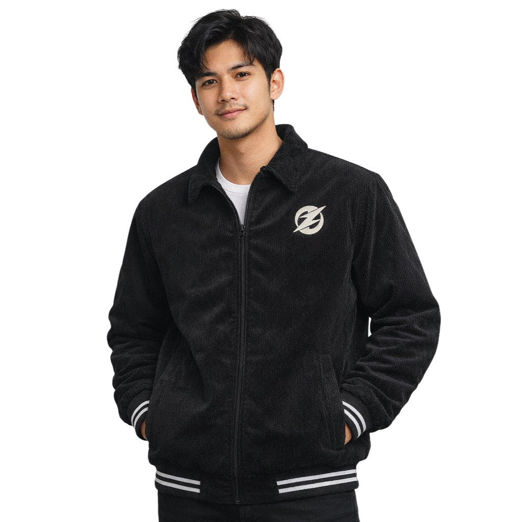 Jacket Corduroy Bomber Jacket Corduroy Boxy Pria Wanita - Hidrolick