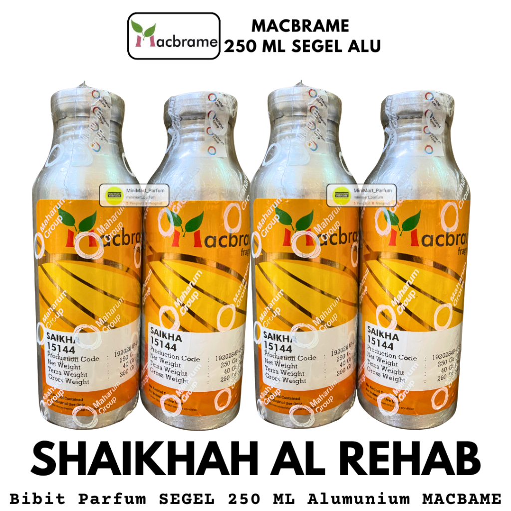 MACBRAME Bibit Parfum SAIKHA 250 ML SEGEL Alumunium