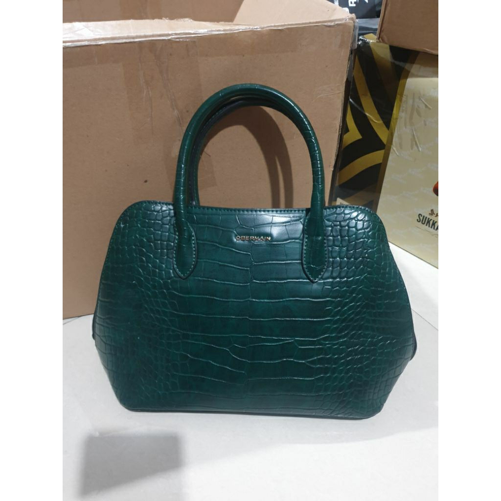 Tas obermain original bekas preloved tas warna hijau