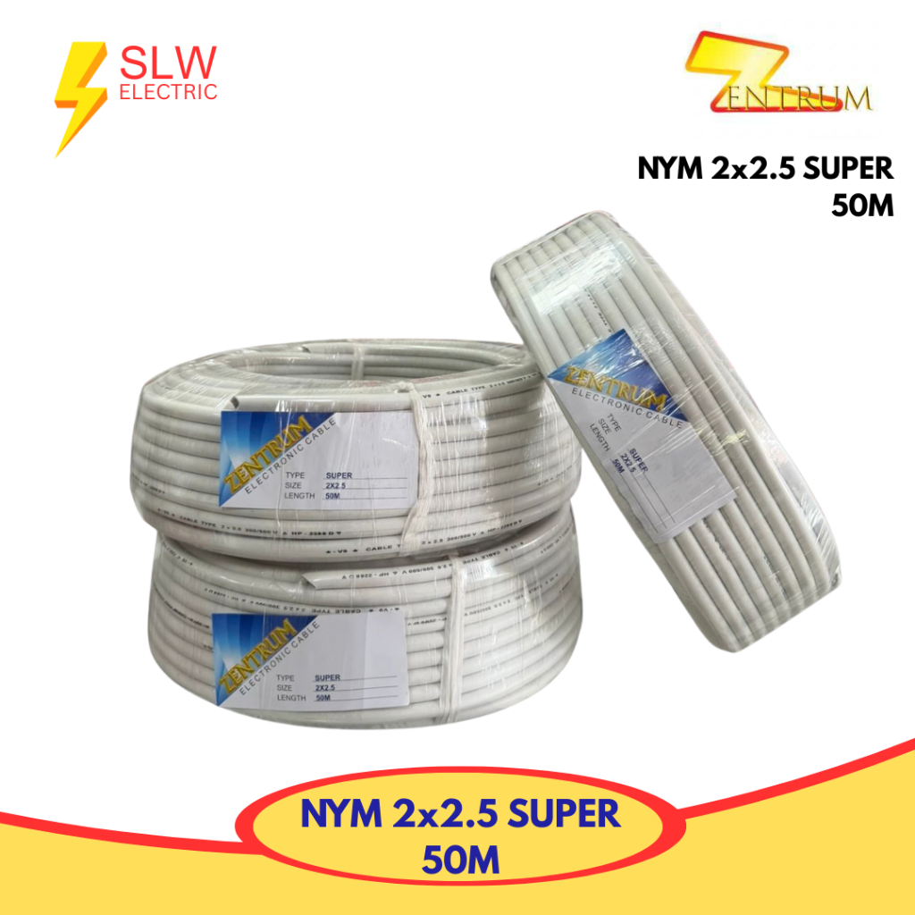 ZENTRUM KABEL LISTRIK NYM 2 X 2.5 SUPER (50 METER)