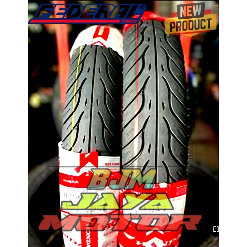 PROMO BAN FEDERAL SEPASANG TUBLES 80/90 90/90 14 MOTOR METIK