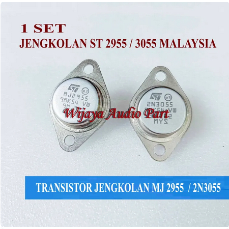 1 SET TRANSISTOR JENGKOLAN ST JENGKOL MJ2955 2N3055 ASMBLY MALAYSIA