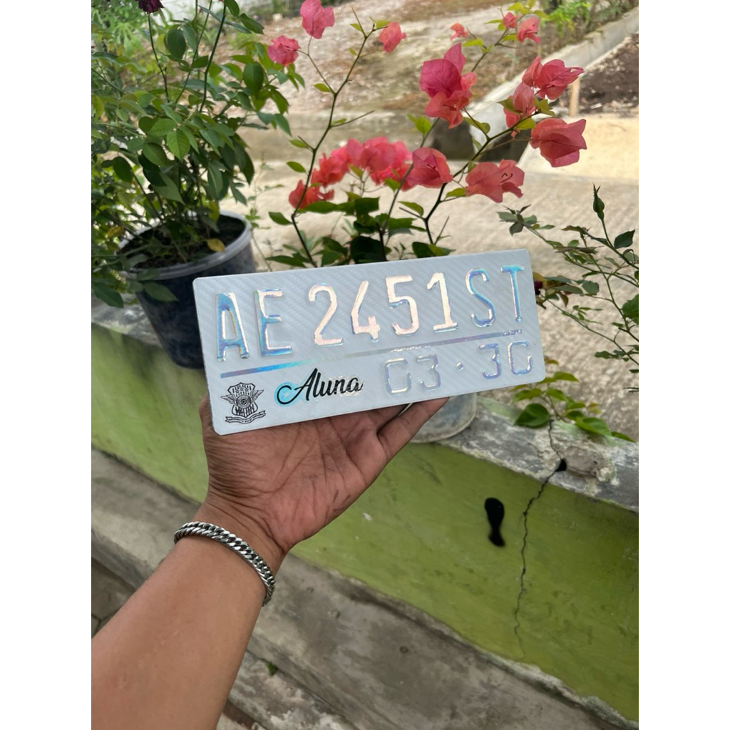 plat motor custom hologram cuatom plat nomor baut tanam hologram