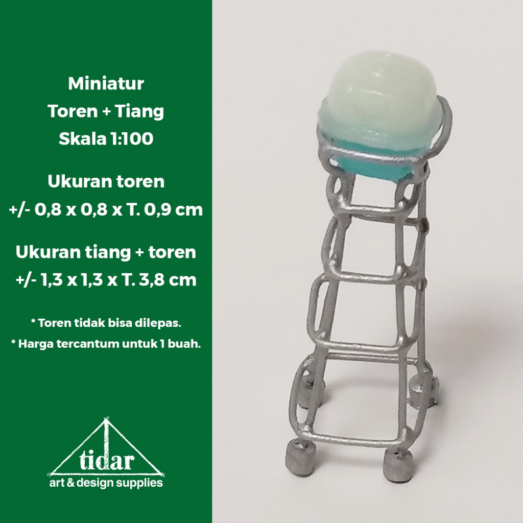 MH - Miniatur Tiang Toren Skala 1:100 - Maket Menara Tangki / Tandon Air
