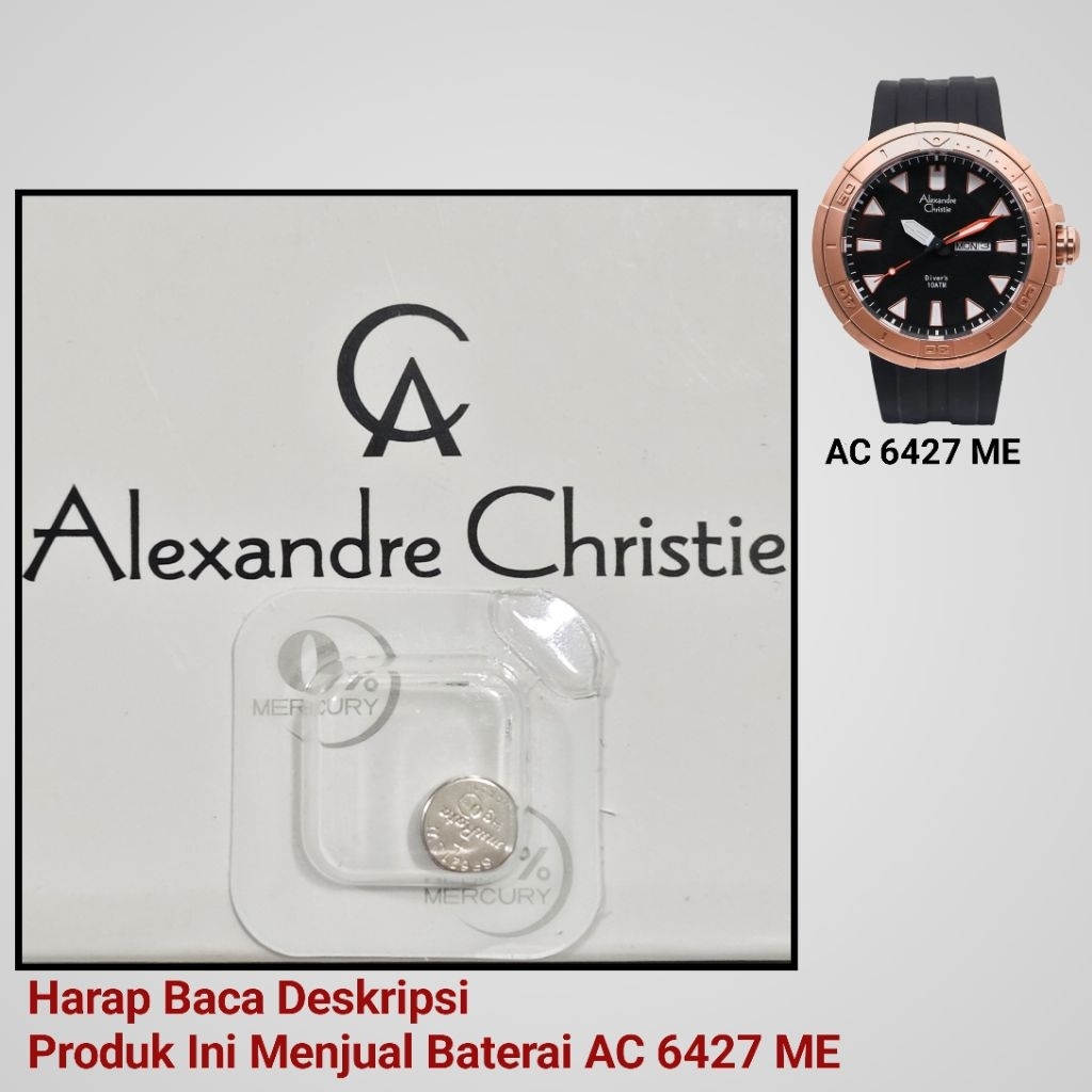 Baterai Jam Tangan Alexandre Christie AC 6427 ME