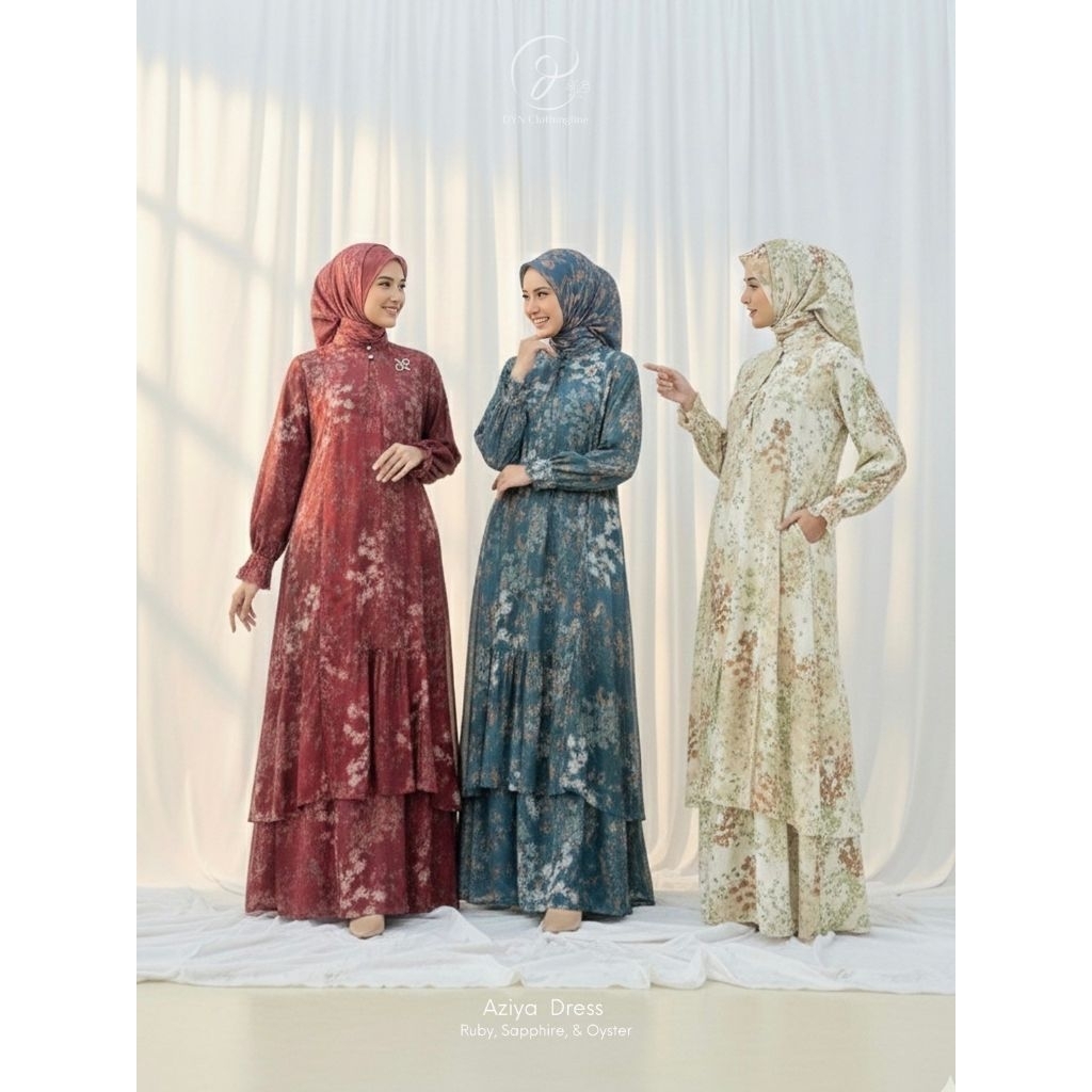 DYN Clothingline Shafira Dress part 11 Dress plisket payet Dress lebaran terbaru Dress premium Dress