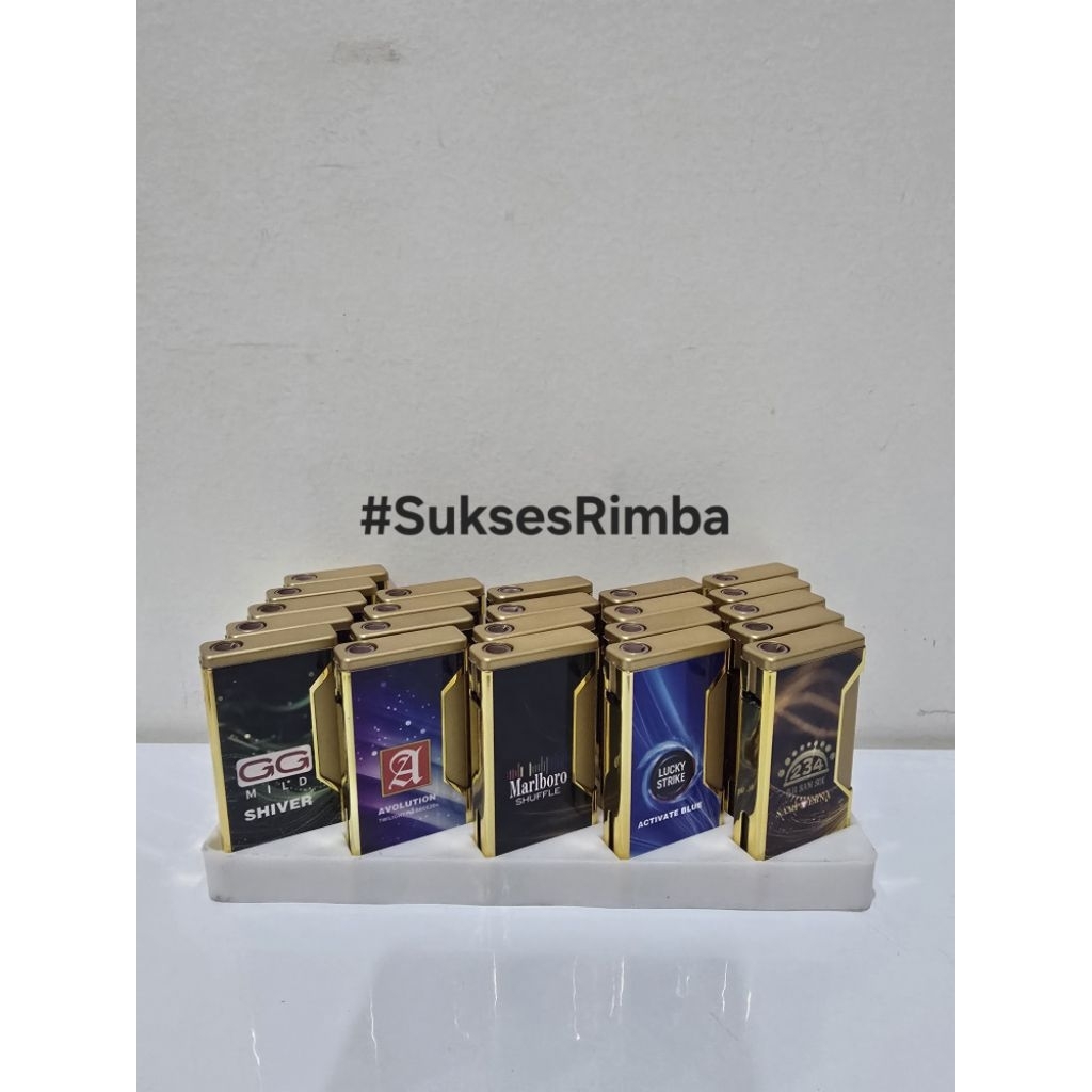 Korek Api Bara Fox Zenith Motif Rokok seperti Zippo (Tahan Angin dan Refilable)