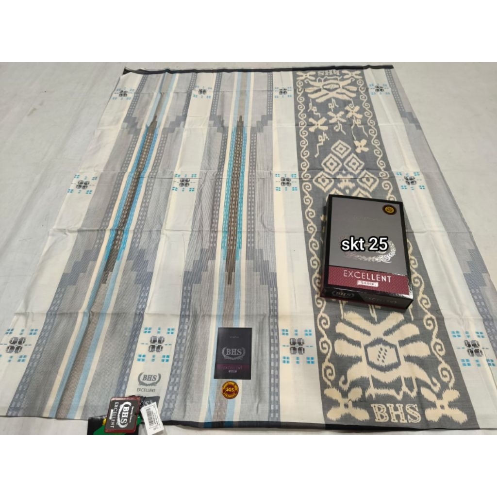 Sarung BHS Excellent Mercerized SKT Motif SMK SGK SGS SGB SCT TUR SCF QAT DLL SILVER