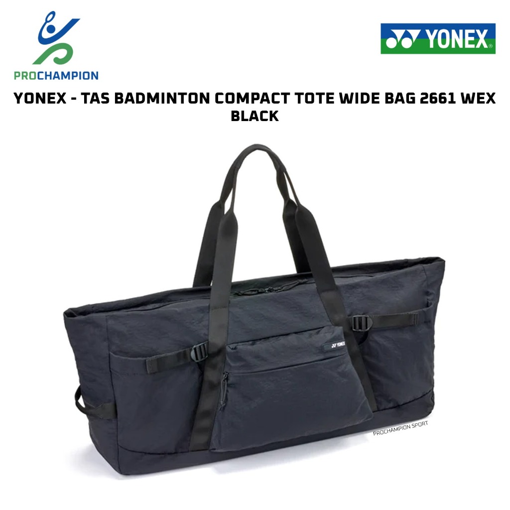 Tas Badminton Yonex Compact Tote Wide BAG 2661 WEX Black