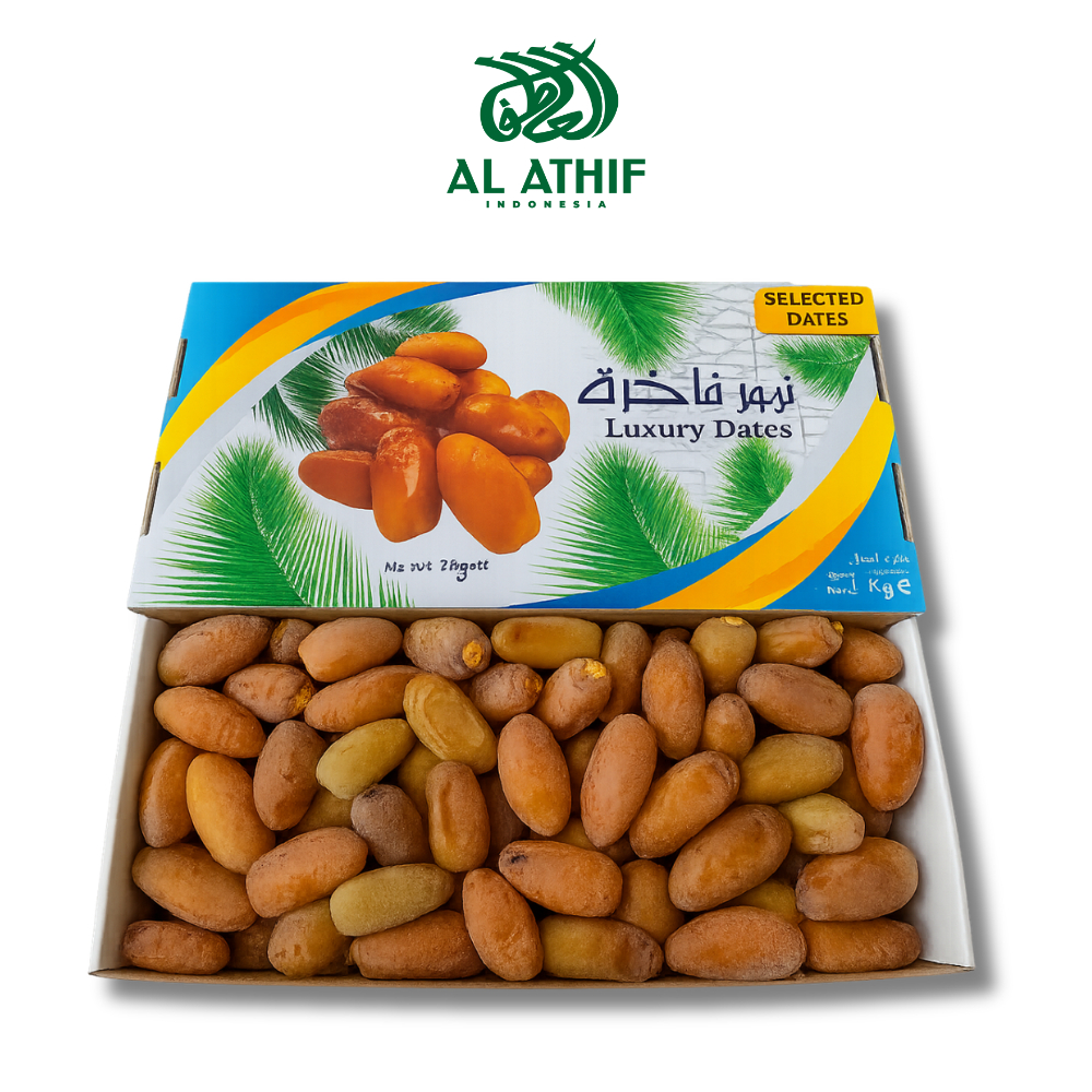 Ruthob Libya 1Kg Kurma Muda Kemasan Premium Segar Fresh Manis Ruthab Libiya Promil Setengah Matang