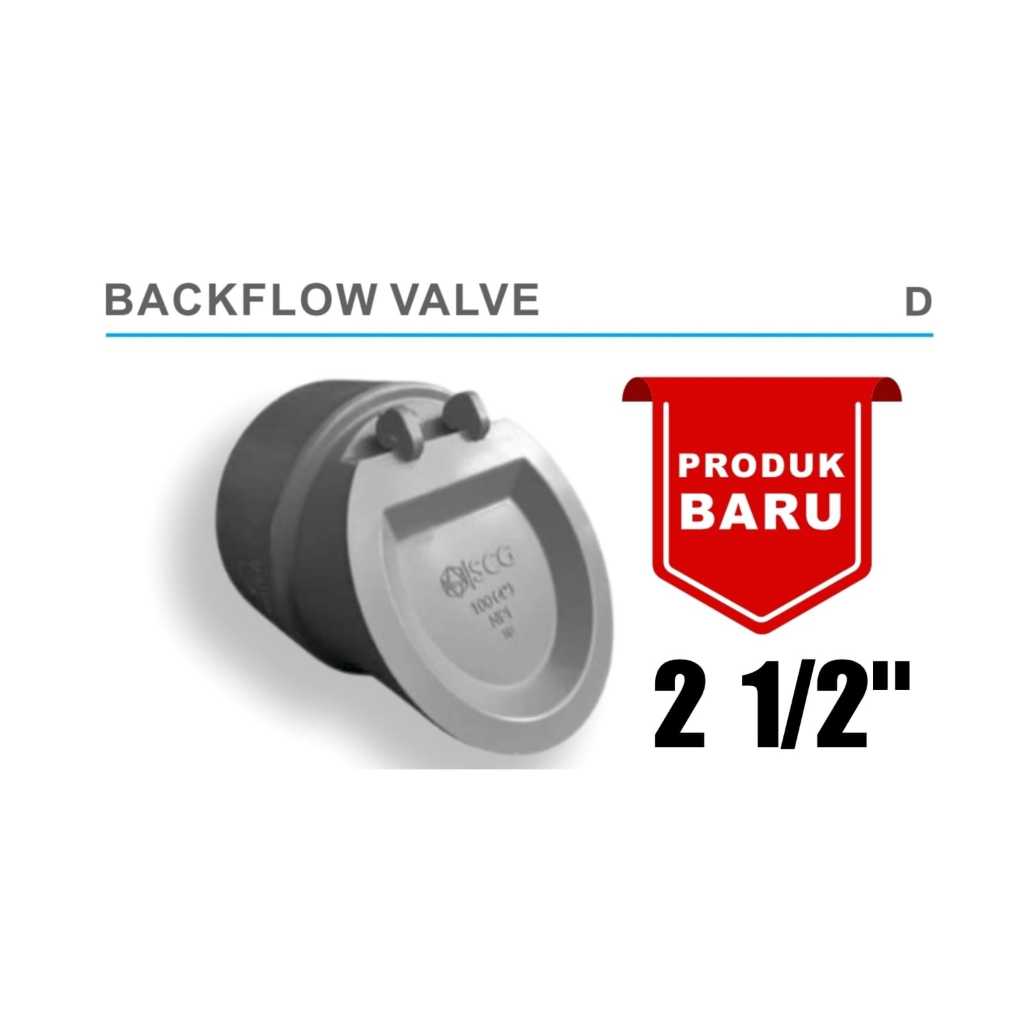 Tutup Pembungan Got Anti Hewan & Bau / Backflow Valve PVC 21/2" D SCG