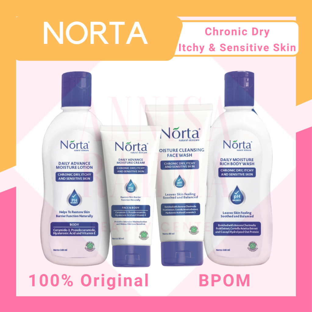 Norta Daily Advance Moisture Cream Lotion Chronic Dry, Itchy & Sensitive Skin
