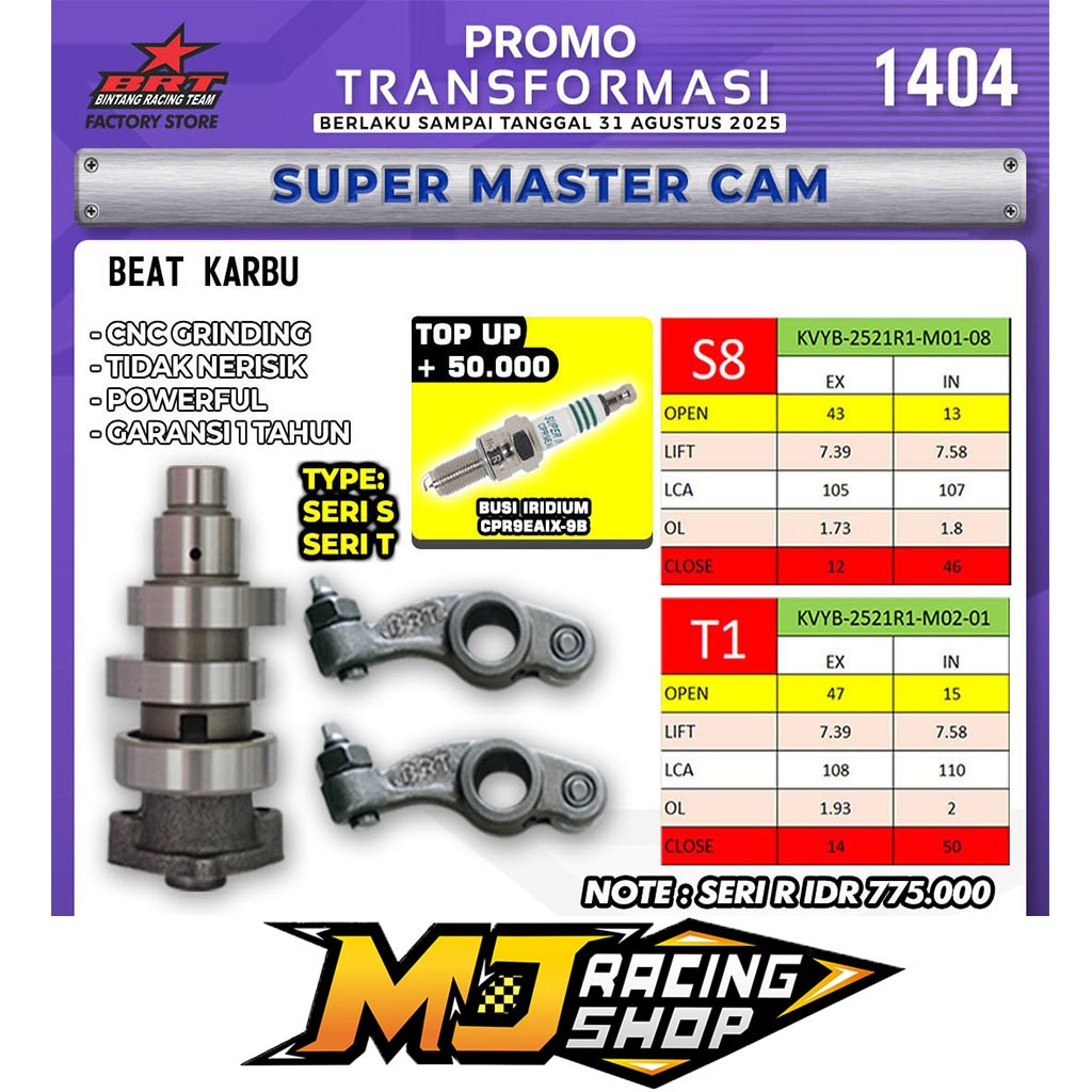 NOKEN AS BRT BEAT KARBU / SCOOPY KARBURATOR / SPACY S8 T1 R1 SUPER MASTERCAM Noken As Brt