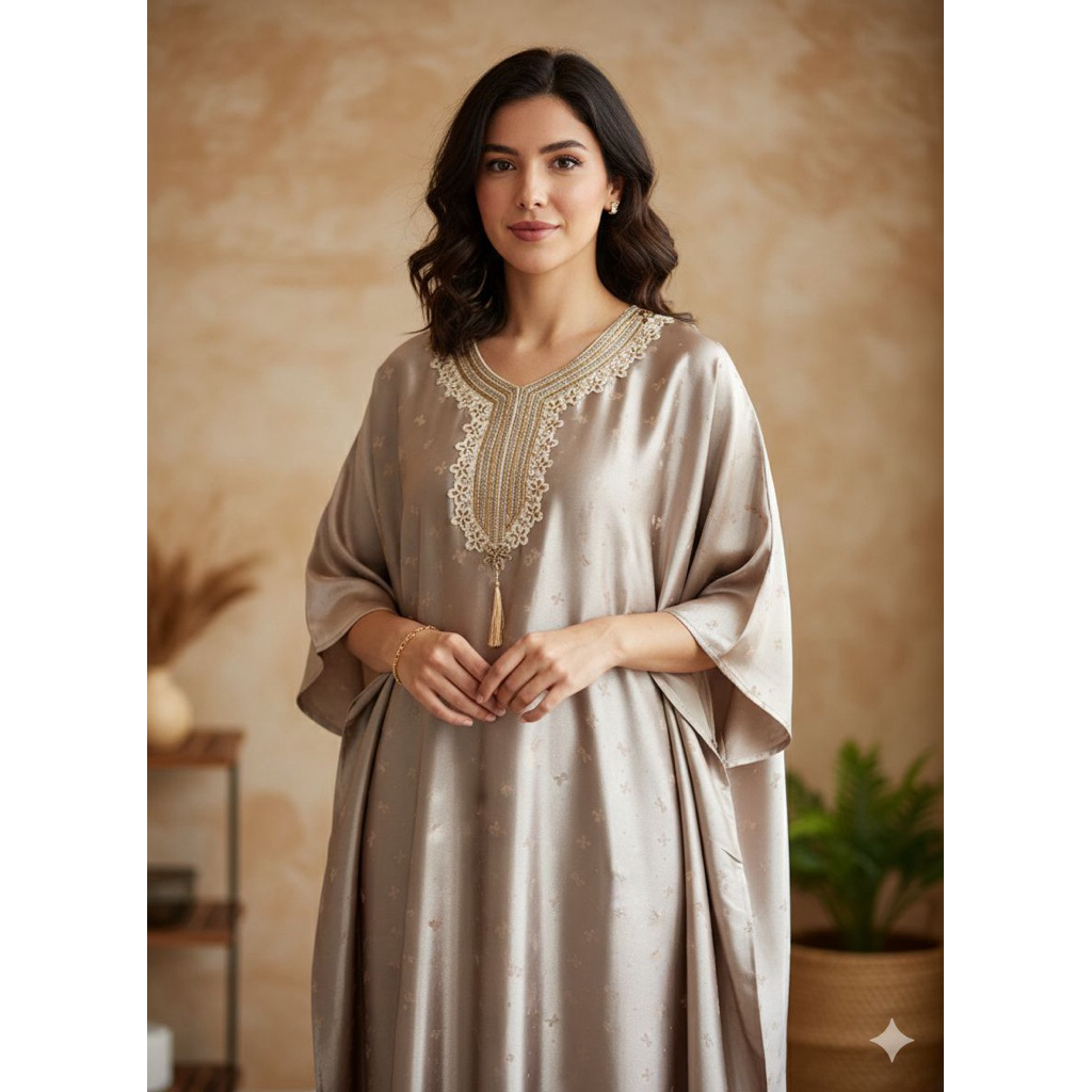 KAFTAN JAGUARD SILK LEBARAN SERIES