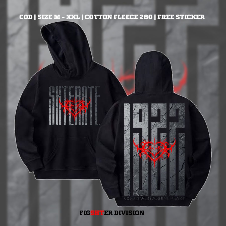 Hoodie PSHT 1922 Chrome God Is With A Shine Heart Full Punggung