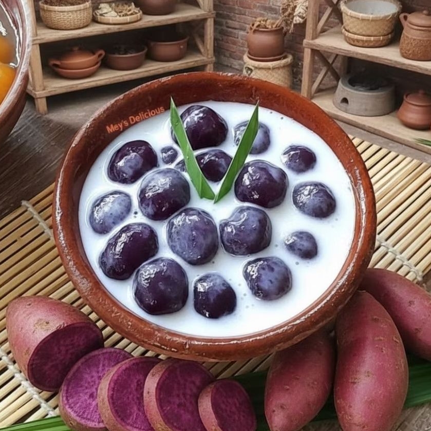 Bubur Kolak Biji Salak Merah Ungu