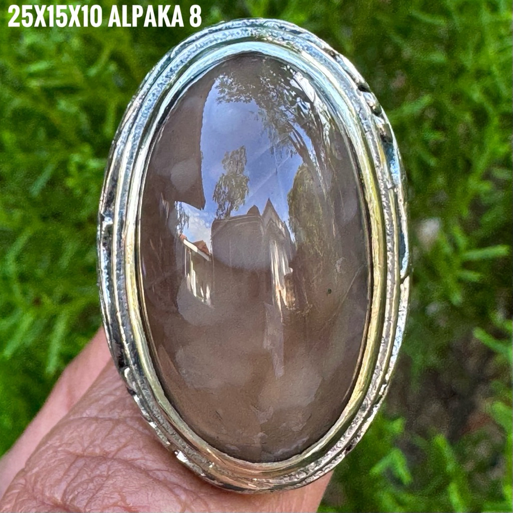 Cincin Batu Akik Natural Pandan (Asli Alam)