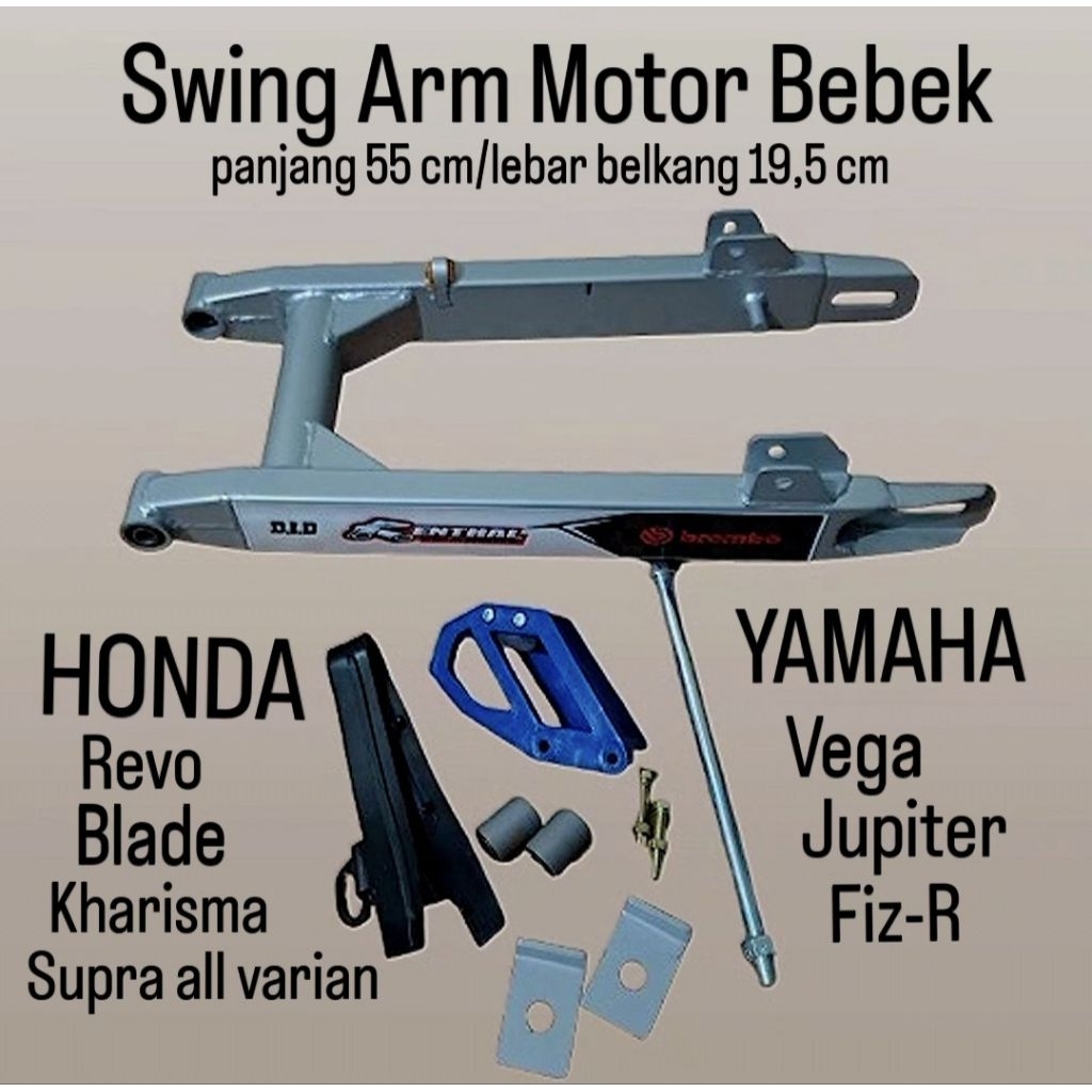Swing arm Bebek Trail GTX PNP Blade Revo Kharisma Supra