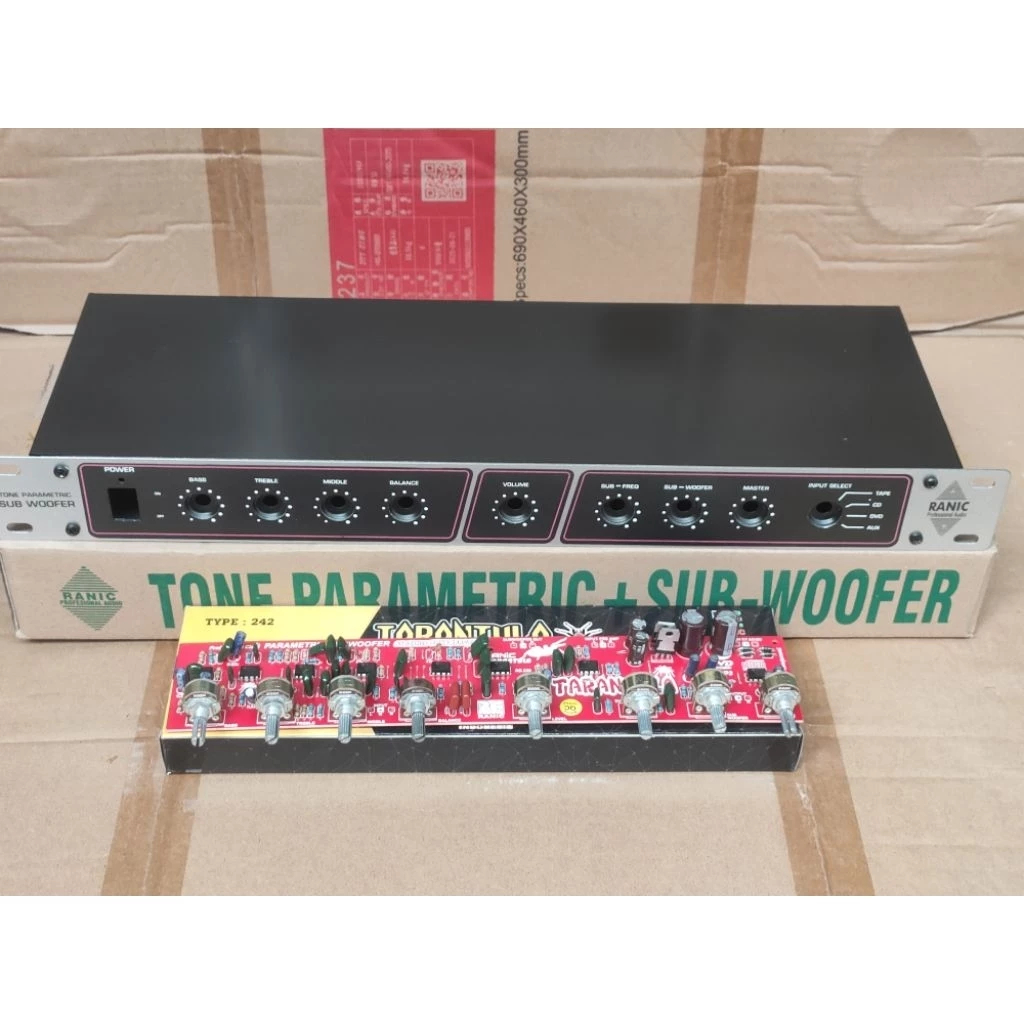 Kit Dan Box Parametrik Subwoofer Stereo Tone Control Tarantula