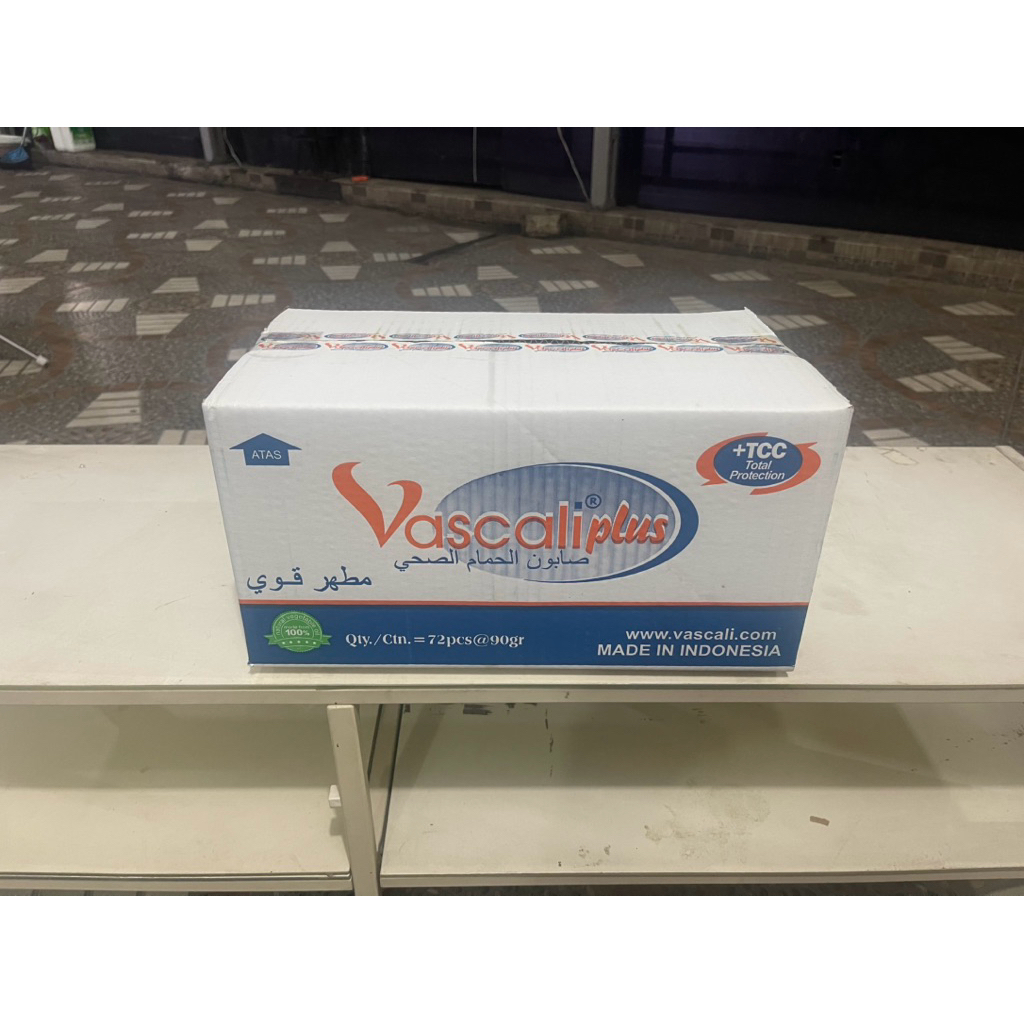 Kardus 38 cm x 21 cm x 19 cm (250) Bekas Vascali Plus 72x90gr Single Wall