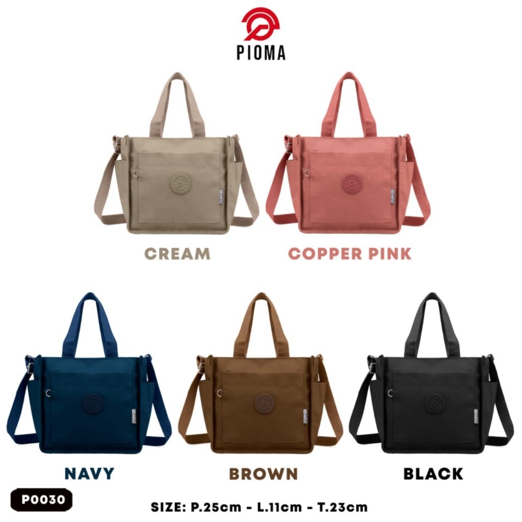 TOTE BAG pioma p0030 NYLON IMPORT / TAS JINJING SELEMPANG WANITA / PIOMA LISSA HAND BAG aksesoris