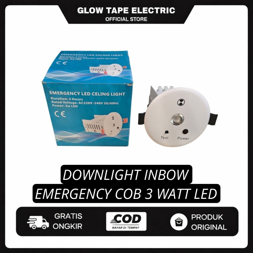 Lampu LED Emergency Plafon / Emergency LED Ceiling Light