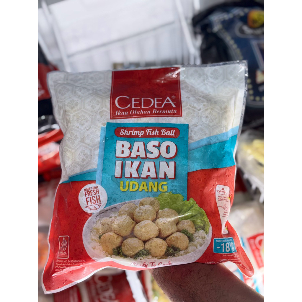 Cedea Bakso Ikan Udang Shrimp Fish Ball 500Gr - Bakso Ikan Frozen Siap Masak