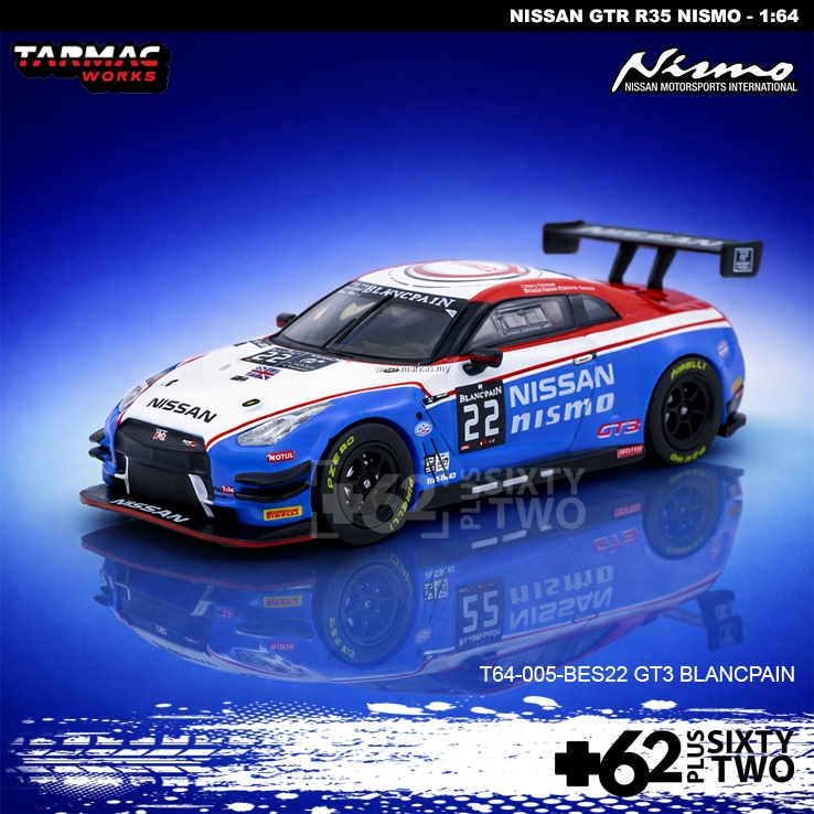 Tarmac Nissan GTR R35 Nismo GT3 1:64 Diecast Mini Scale JDM Japan Sport Car