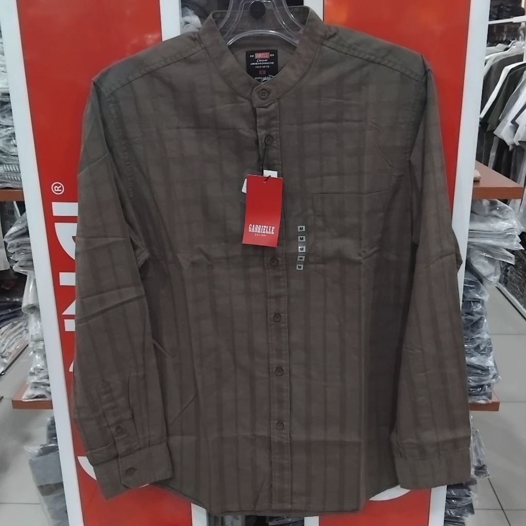 GABRIELLE KEMEJA KOKO LENGAN PANJANG tangan kancing reguler fit