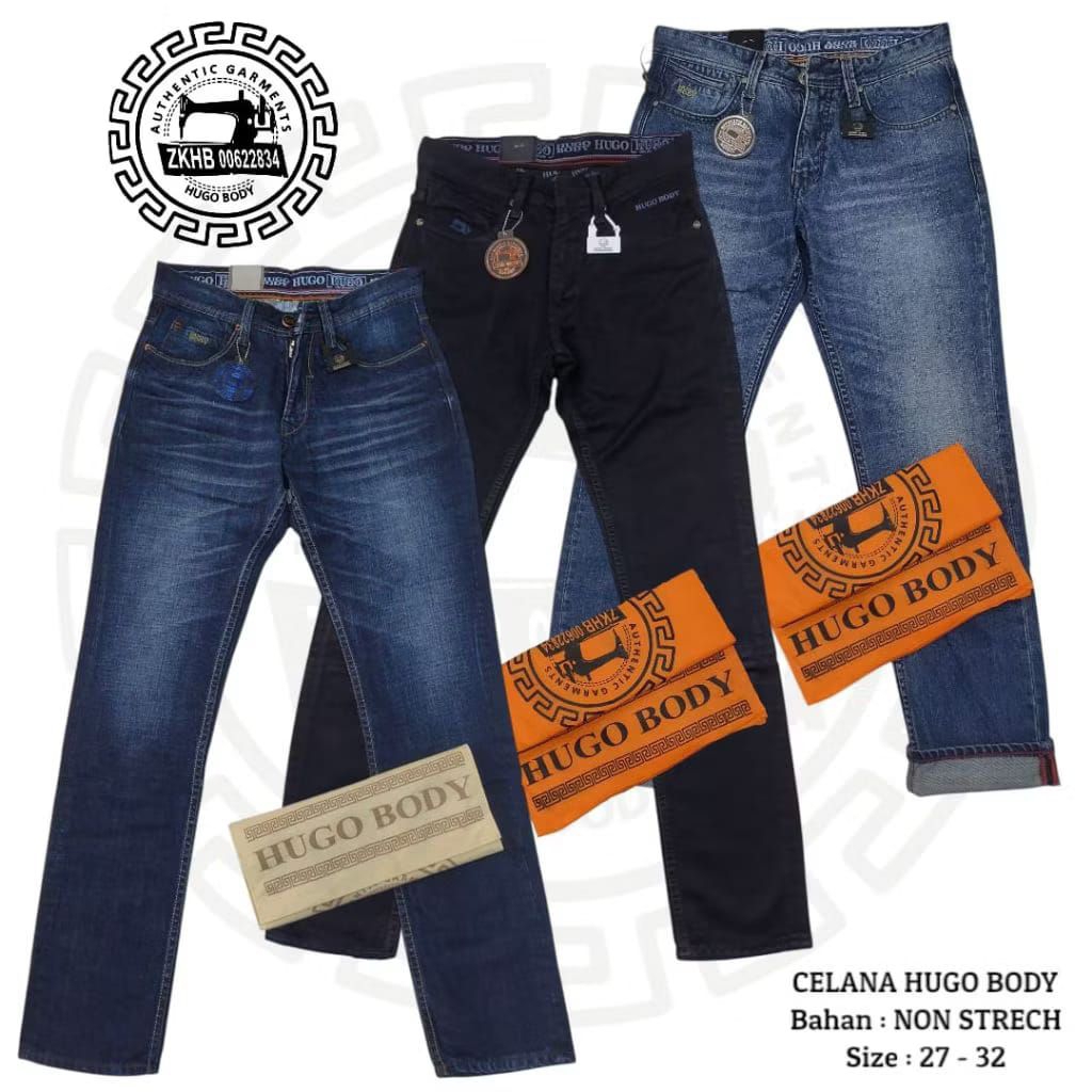 Celana Hugo Body Panjang Original Pola Reguler