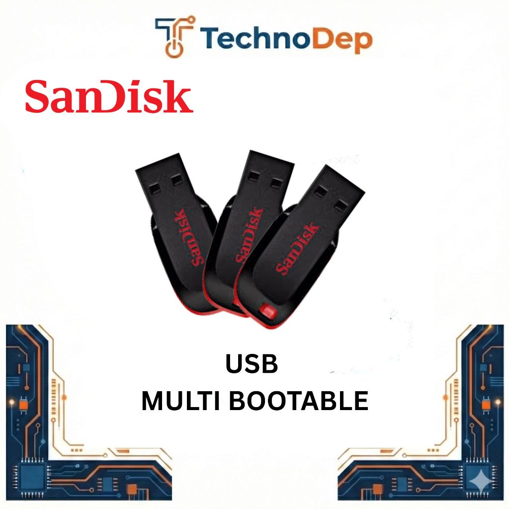 FLASHDISK BOOTABLE SIAP PAKAI WINDOWS 7,8,10,11 - GARANSI