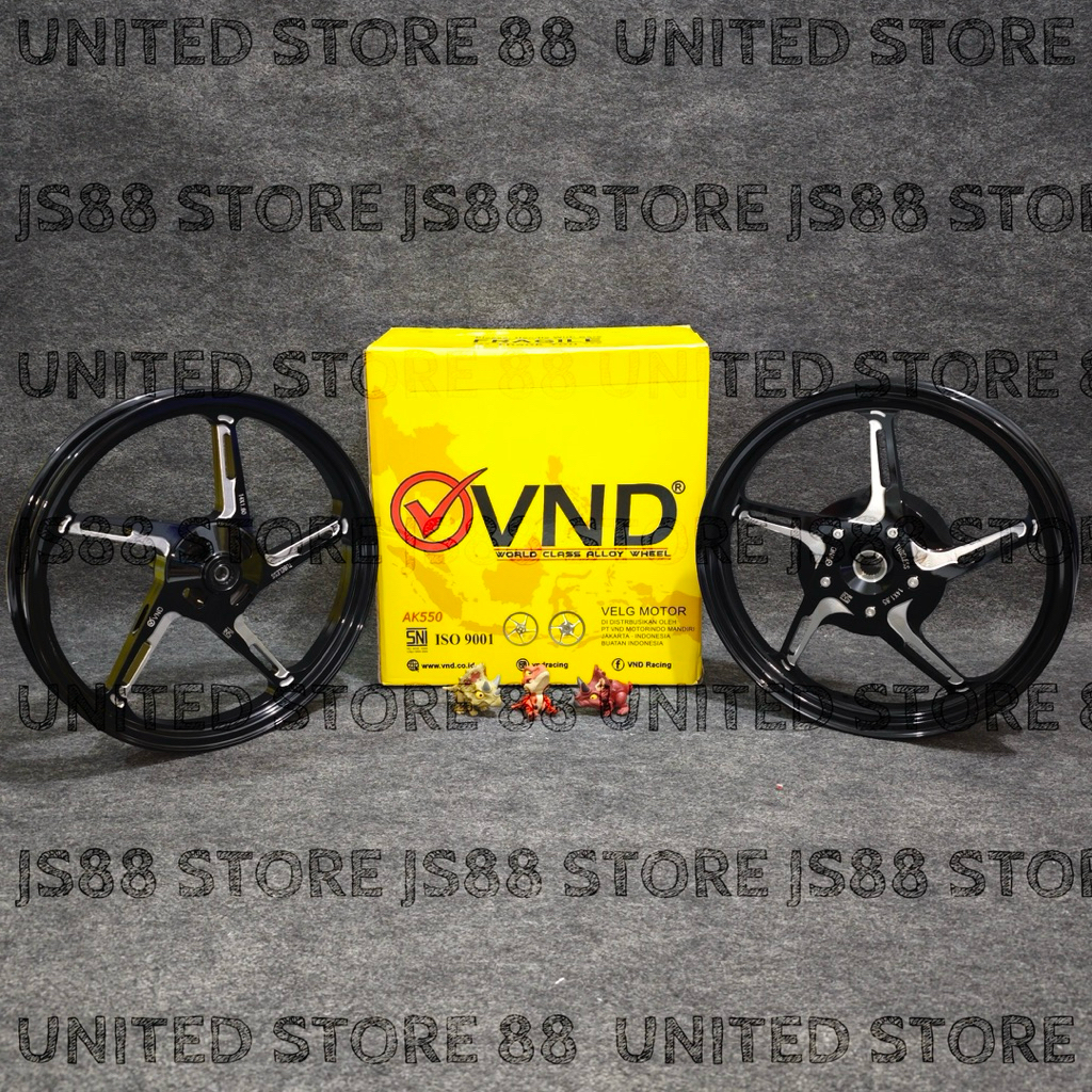 VND RACING ORIGINAL VELG CNC AK 550 PALANG 5 160x14 & 185x14 VARIO 110 VARIO 125 150 160 CBS ABS STY