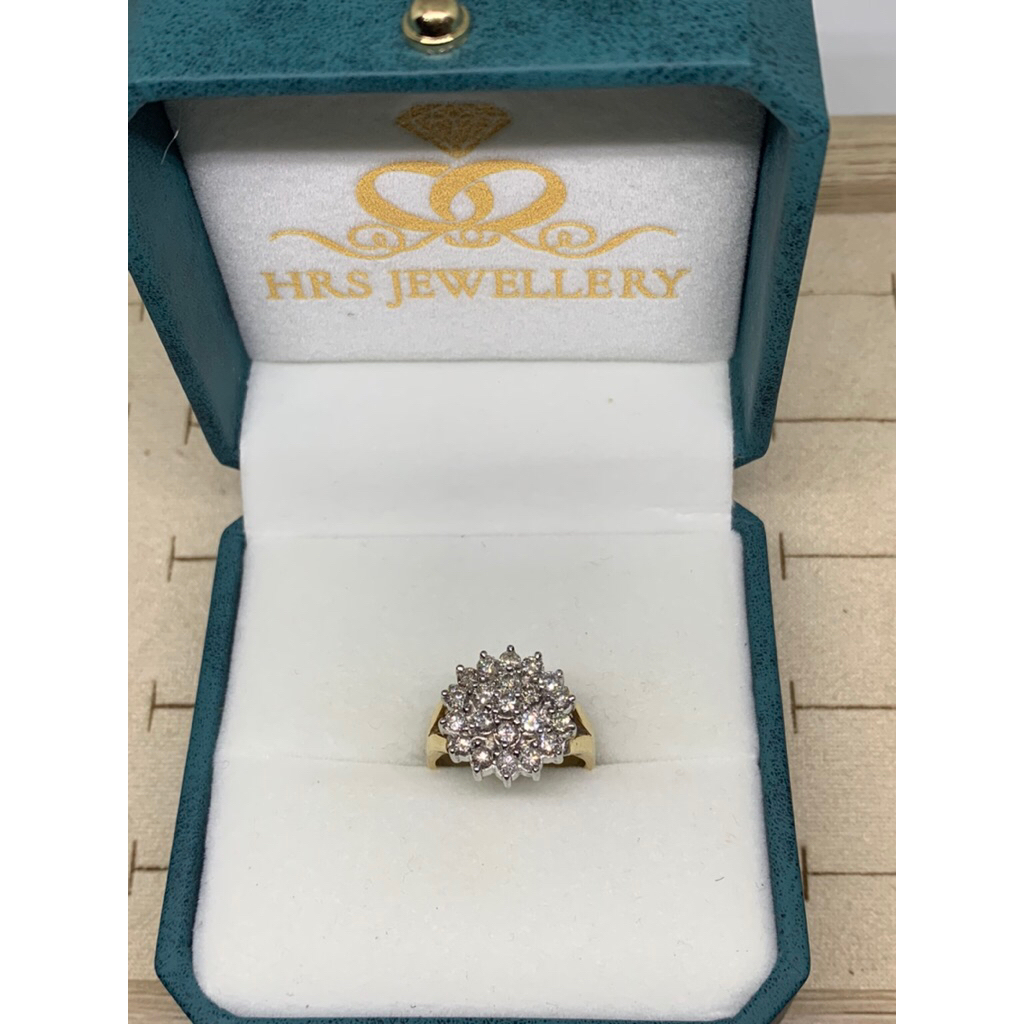 Cincin Wanita Berlian / Cincin berlian motif bunga