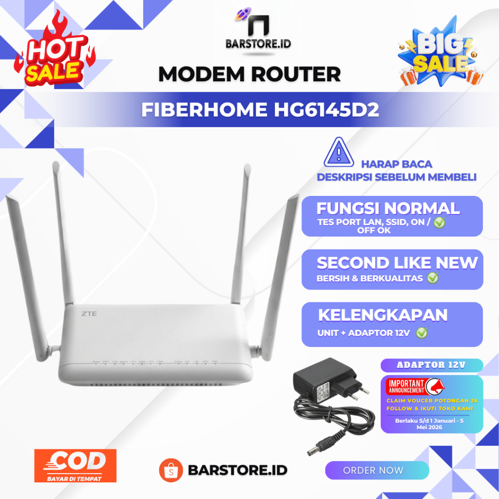 ZTE F670 Premium Antena 6 & ZTE