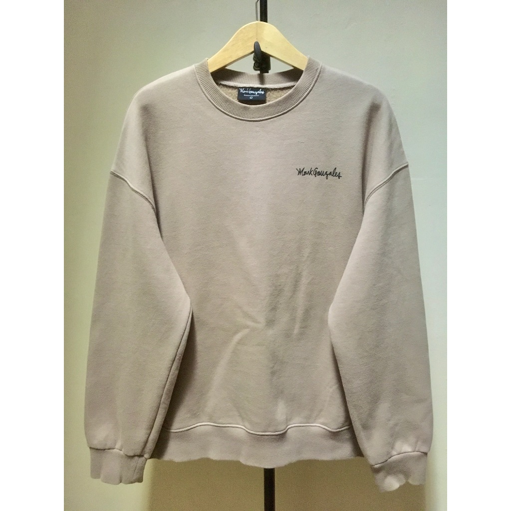 Sweater Crewneck Mark Gonzales Coklat Susu