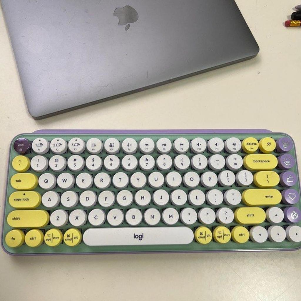 Logitech POP Keys Wireless Emoji Keyboard - Daydream