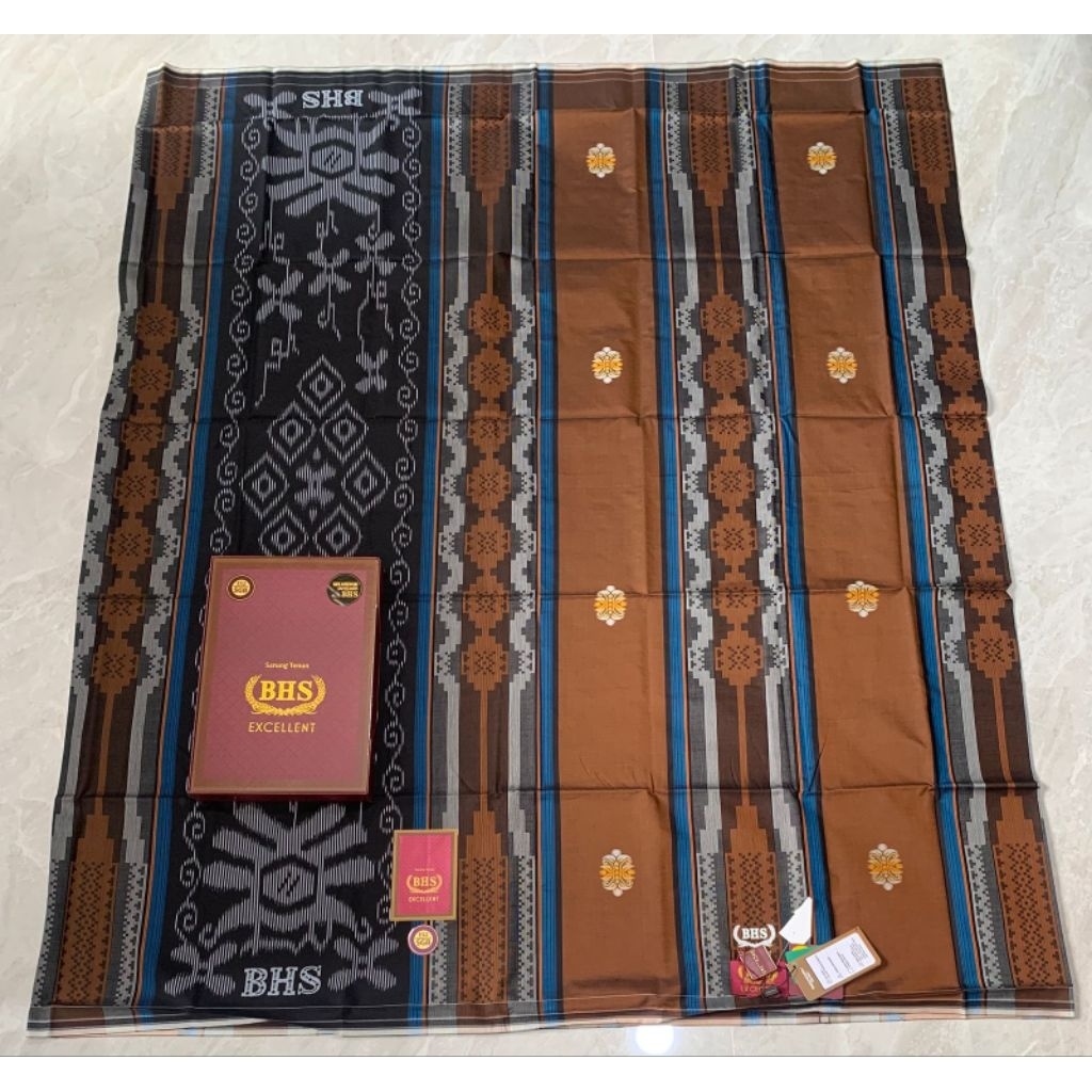 Sarung BHS Excellent Gold Motif E52 Songket SJ Mix