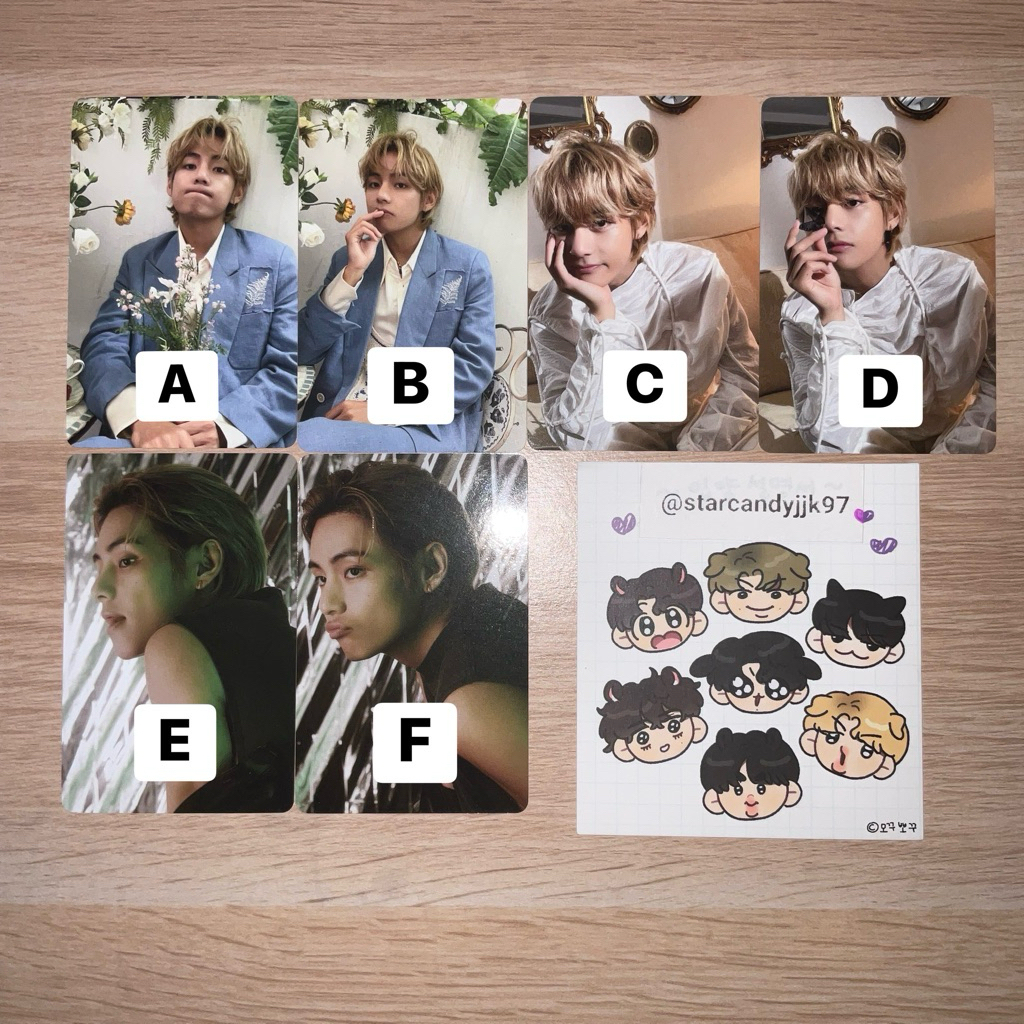 BTS OFFICIAL PHOTOCARD PC VICON TYPE A B C D OFC JUNGKOOK TAEHYUNG V JIMIN YOONGI SUGA JHOPE JIN RM 