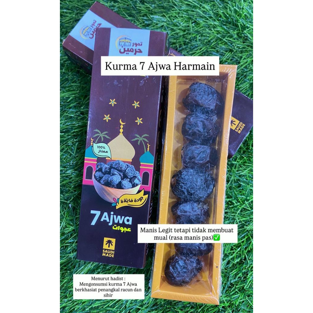 Kurma Ajwa Haramain 7 butir, Ready Stock Delivery Jogja