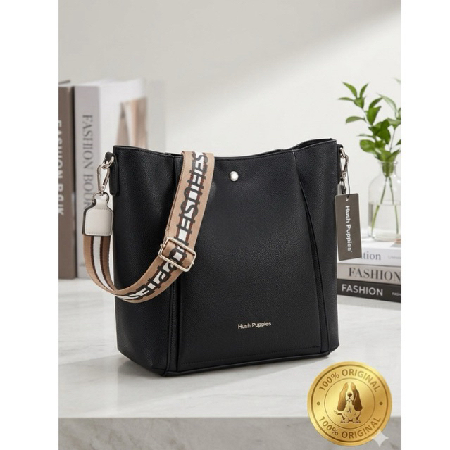 NEW Tas Hush Puppies  Frances II Satchel L Black Tas Hush Puppies Malgun Sling L Yellow Tas Wanita H