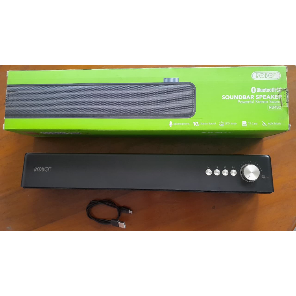 Speaker Aktif Robot RB480 Sound Bar Compact Bluetooth 5.0 Bass Keras