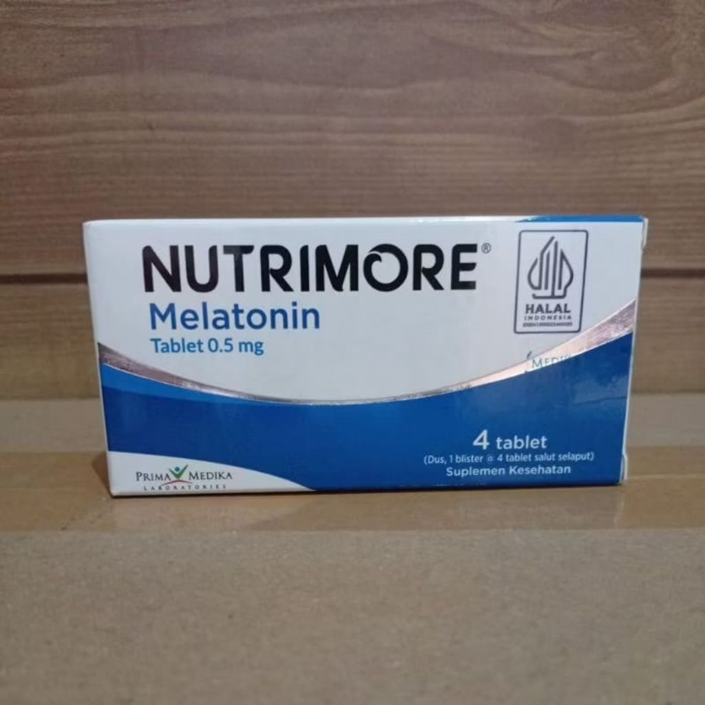 Suplemen kesehatan NUTRIMORE MELATONIN mengatasi susah tidur/jetleg