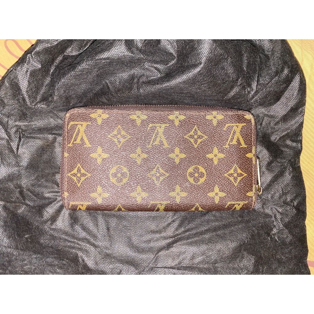 dompet wallet wanita cewe brand LV Louis Vuitton monogram coklat brown lIKE NEW
